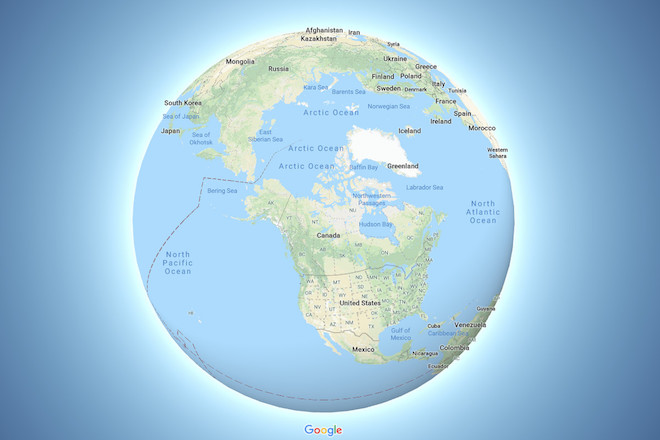 Google Maps thêm chế độ hiển thị bản đồ Trái đất hình cầu - 1