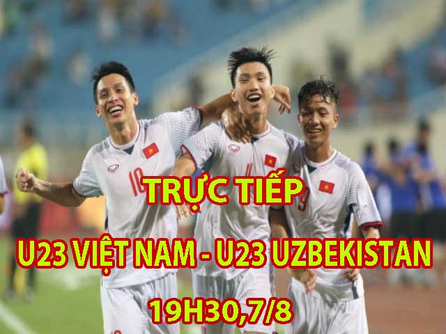 Trực tiếp bóng đá Cúp Tứ hùng U23 Việt Nam - U23 Uzbekistan: Tam tấu Quang Hải - Anh Đức - Công Phượng
