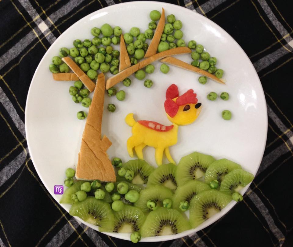 Fruit and Vegetable Art that is Easy to Make to Entice Children to Eat - 8