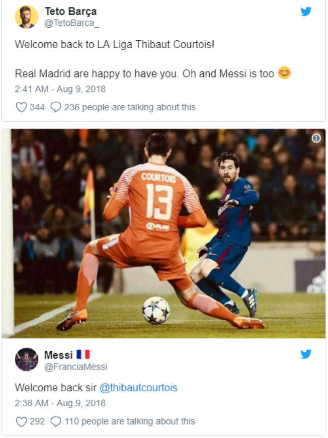 Real có “bom tấn” Courtois: Messi sướng rơn gặp lại kẻ hay bị “bắt nạt” - 7