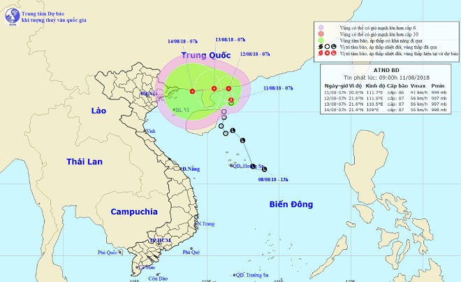 Áp thấp nhiệt đới khả năng mạnh thêm, đổi hướng đi vào nước ta - 1