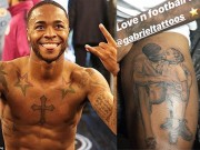 Làm đẹp - Raheem Sterling lại &quot;dính mực&quot; sau hình xăm khẩu súng gây tranh cãi