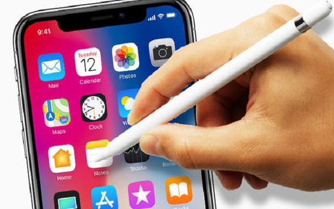 Apple học đòi Galaxy Note 9 với Apple Pencil cho iPhone 2018 - 1