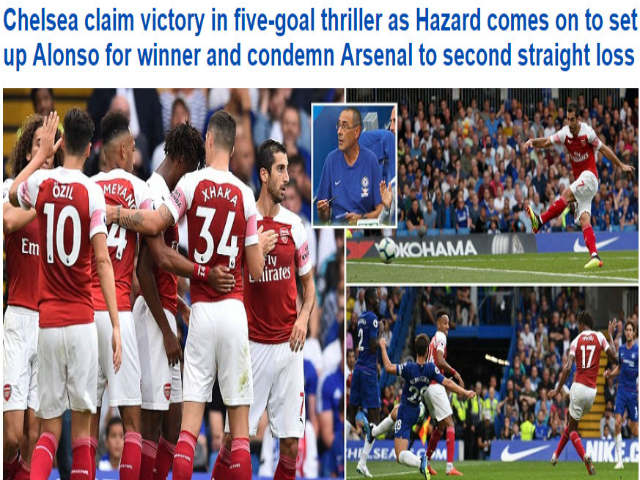 Chelsea hạ Arsenal: Báo chí Anh phấn khích, ngợi ca người hùng ”bò tót”