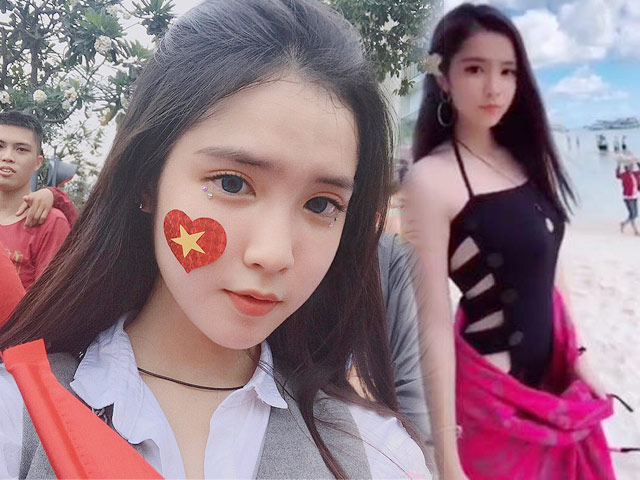 Fan girl quá xinh đẹp của U23 Việt Nam khiến dân mạng đổ rầm rầm