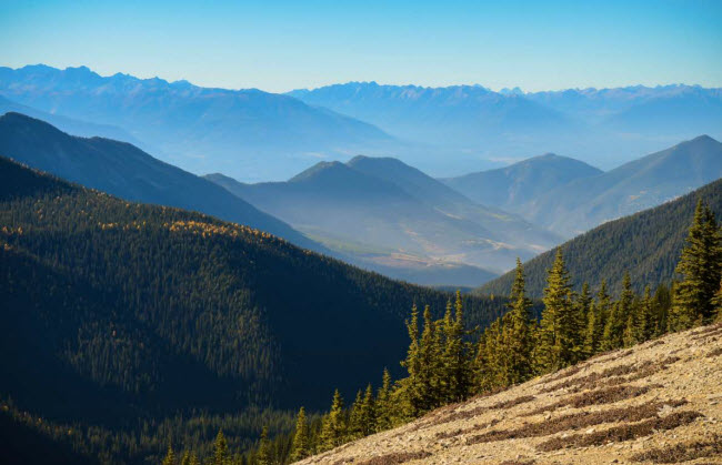 Canada: British Columbia có 4 vườn quốc gia được bảo vệ với tình trạng gần như nguyên sơ. Tới đây, du khách có thể tham gia các hoạt động như đạp xe leo núi, đi bộ đường trường và trượt tuyết.