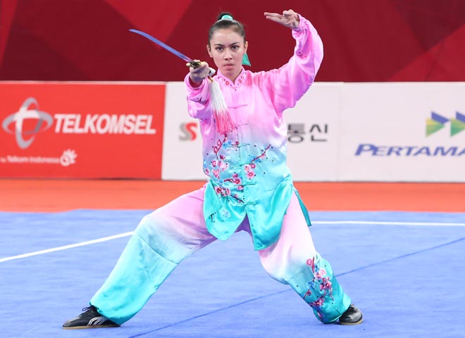 ASIAD: Người đẹp wushu múa kiếm, Khánh Ly trượt huy chương tiếc nuối - 8