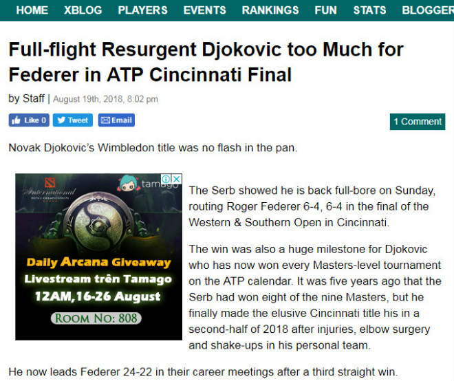 Djokovic vô địch Cincinnati: Báo chí nể phục khen Nole quá mạnh so với Federer - 3