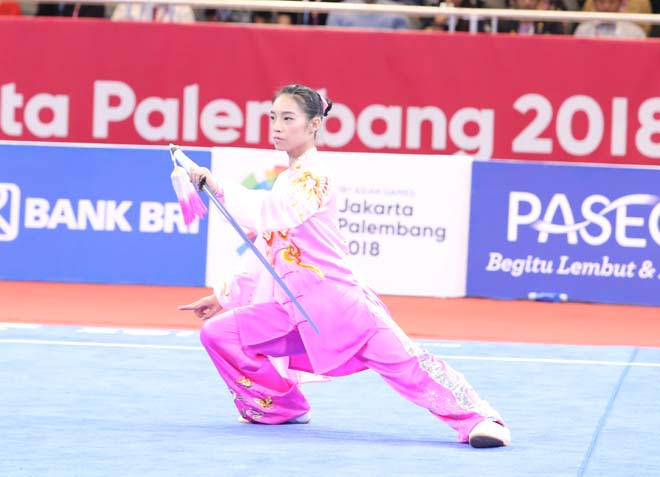 ASIAD: Người đẹp wushu múa kiếm, Khánh Ly trượt huy chương tiếc nuối - 3