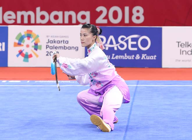 ASIAD: Người đẹp wushu múa kiếm, Khánh Ly trượt huy chương tiếc nuối - 4