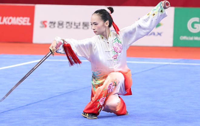 ASIAD: Người đẹp wushu múa kiếm, Khánh Ly trượt huy chương tiếc nuối - 5