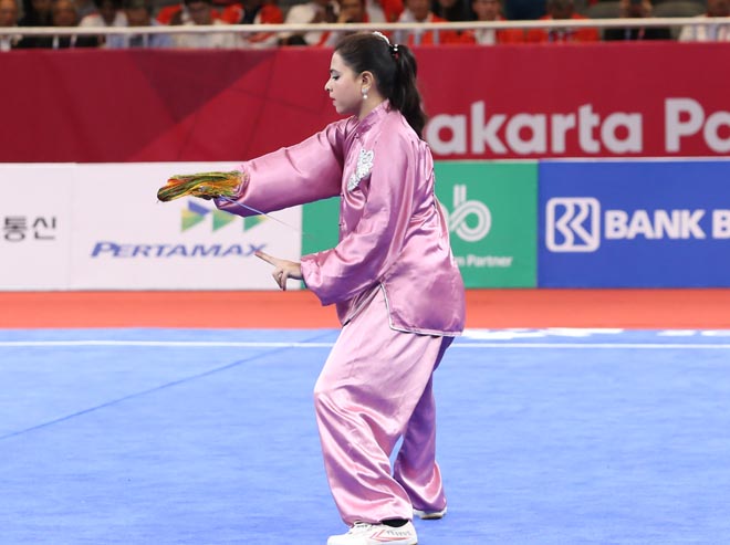 ASIAD: Người đẹp wushu múa kiếm, Khánh Ly trượt huy chương tiếc nuối - 6