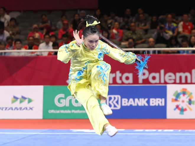 ASIAD: Người đẹp wushu múa kiếm, Khánh Ly trượt huy chương tiếc nuối - 7