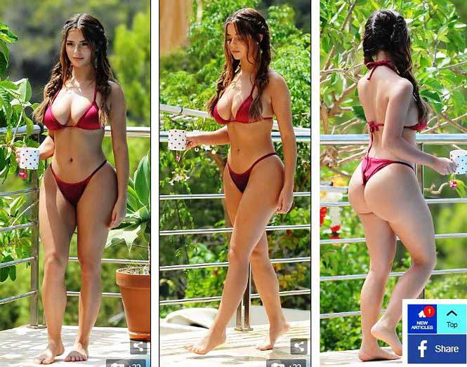 Diện bikini bé xíu, Demi Rose khiến cánh mày râu &#34;choáng voáng&#34; - 4