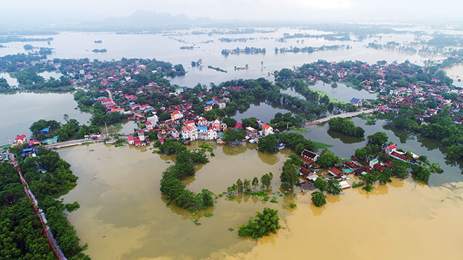 Ảnh: Cảnh hoang tàn sau một tháng ngập lụt ở vùng rốn lũ Chương Mỹ - 1