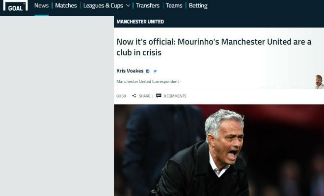 MU thua thảm 0-3: Báo Anh tuyệt vọng, đoán Mourinho &#34;bay ghế&#34; sớm - 2