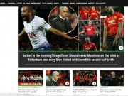 Bóng đá - MU thua thảm 0-3: Báo Anh tuyệt vọng, đoán Mourinho &quot;bay ghế&quot; sớm