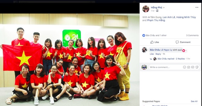 U23 Việt Nam đấu U23 Hàn Quốc: Facebook tại VN nhuộm sắc đỏ - 4