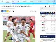 Bóng đá - U23 Hàn Quốc vượt ải VN: Báo Hàn thở phào, mong Son Heung Min vô địch