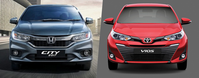 So sánh Toyota Vios 2018 và Honda City 2018 - 1