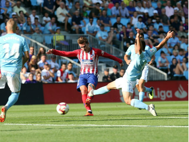 Celta Vigo - Atletico: 6 phút 2 bàn, bi kịch đuổi người