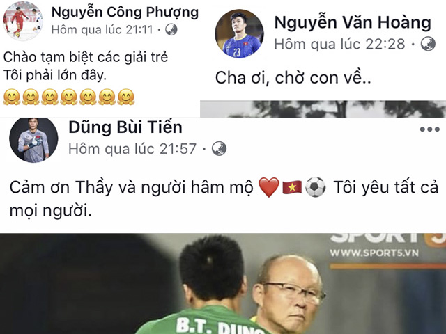 Cầu thủ U23 VN chia sẻ sau hành trình lịch sử: ”Cha ơi chờ con về”