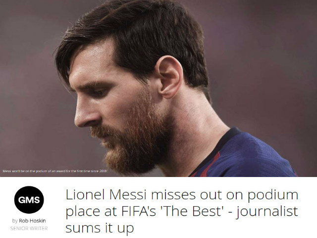 ”The Best” hạ bệ Messi: Báo chí sốc nặng, ám chỉ FIFA thiên vị Ronaldo