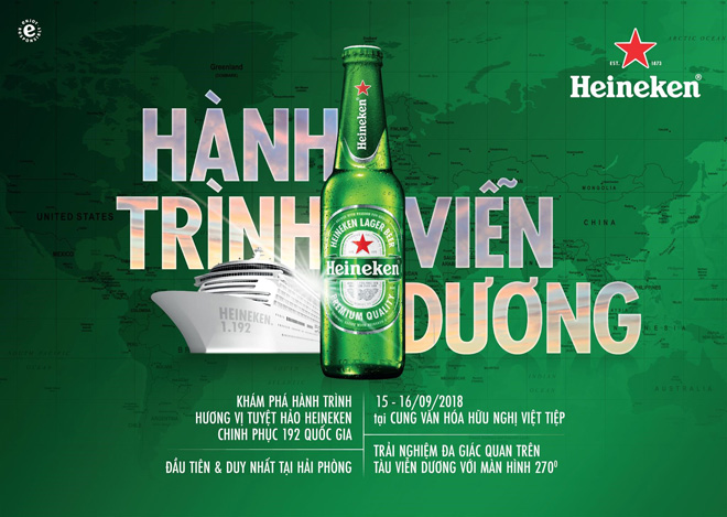 Lần đầu tiên và duy nhất tại Hải Phòng, khám phá hương vị Heineken trên chuyến tàu qua 192 quốc gia - 1