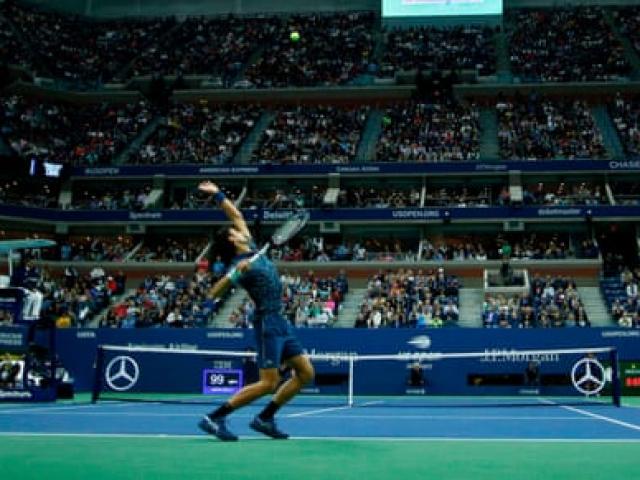 Clip hot US Open: Djokovic "điểm huyệt" Del Potro đúng góc tử