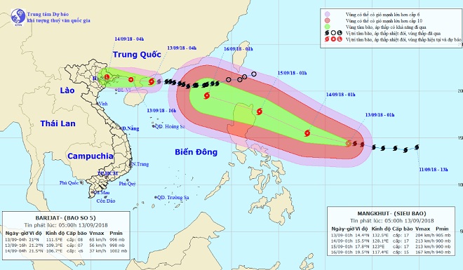 Bão số 5 áp sát Móng Cái, Biển Đông “nín thở” chờ siêu bão MANGKHUT - 1