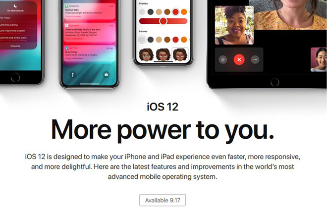 Những thiết bị nào được cập nhật lên iOS 12? - 1