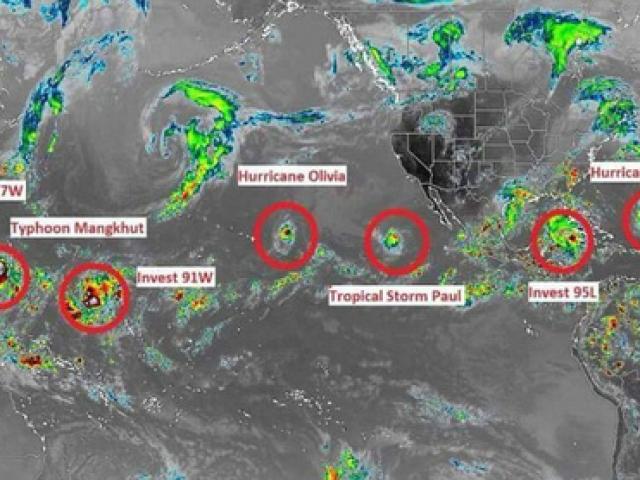 9 cơn bão xuất hiện cùng lúc, chuyên gia cảnh báo điểm “bất thường”