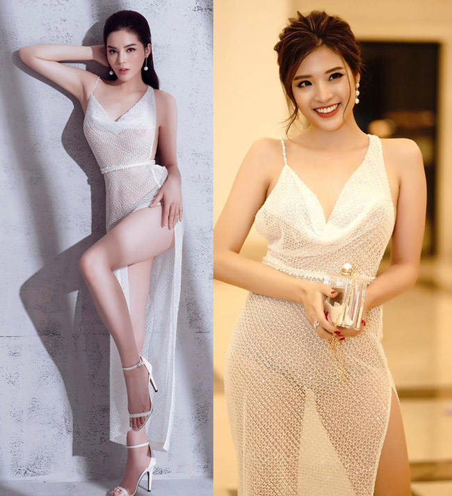 "Đụng" váy sexy của Kỳ Duyên, Hoa hậu Phan Hoàng Thu bị chê lộ thân hình mập mạp.