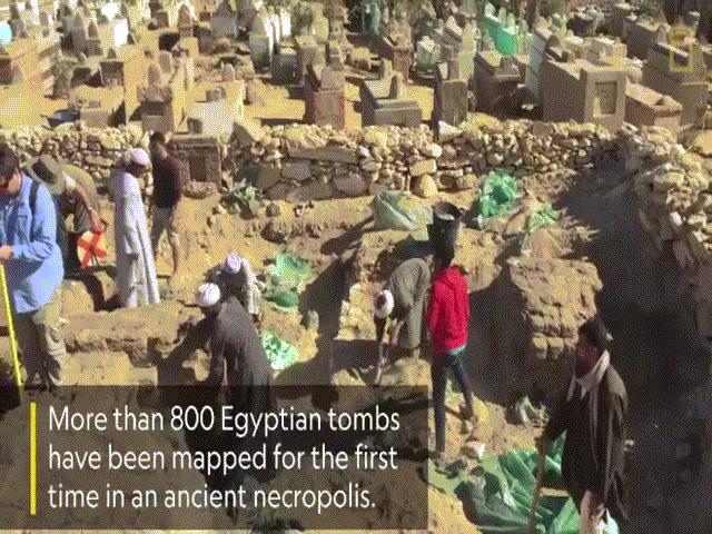 Tìm thấy 800 ngôi mộ Ai Cập 4.000 năm ở ”thành phố của người chết”