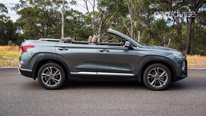 Hyundai SantaFe 2019 mui trần lộ ảnh chạy thử tại Úc - 2