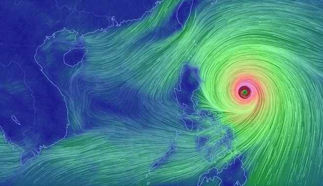 Siêu bão MANGKHUT mạnh cấp 17 tăng tốc vào Biển Đông, biển động dữ dội - 1