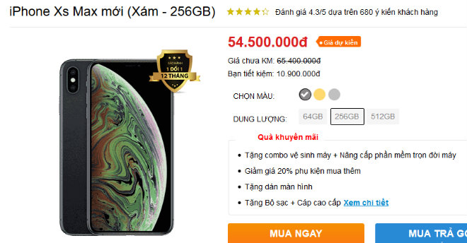 iPhone XS Max 512GB bị hét giá 59,5 triệu đồng tại Việt Nam - 2