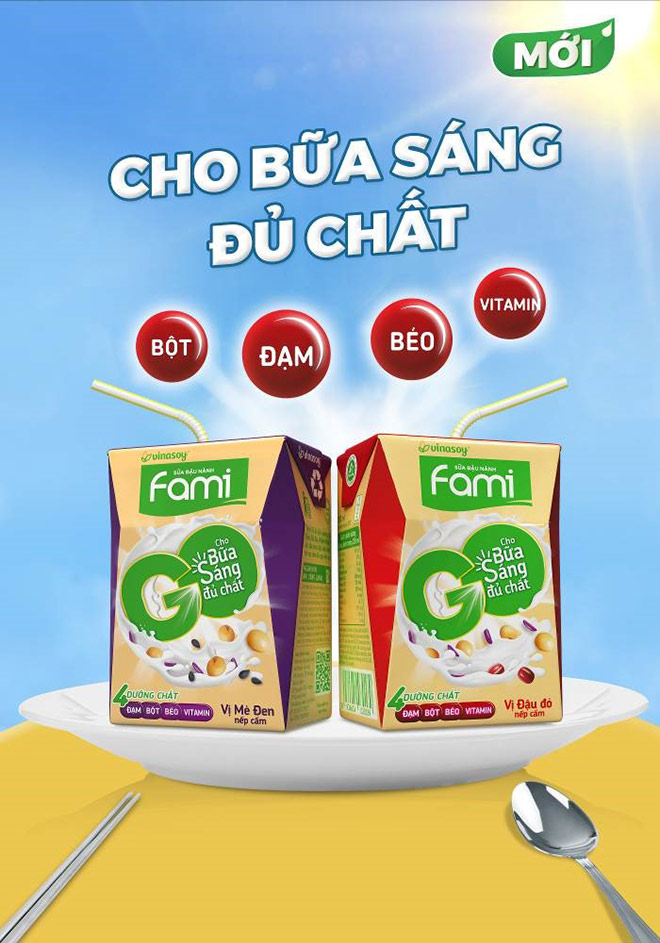 Vinasoy chính thức ra mắt sữa đậu nành Fami Go - 1