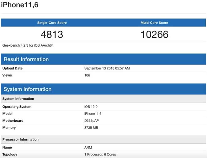 Đây là điểm Geekbench của IPhone Xs Max và iPhone Xr: &#34;Đỉnh cao muôn trượng&#34; - 2