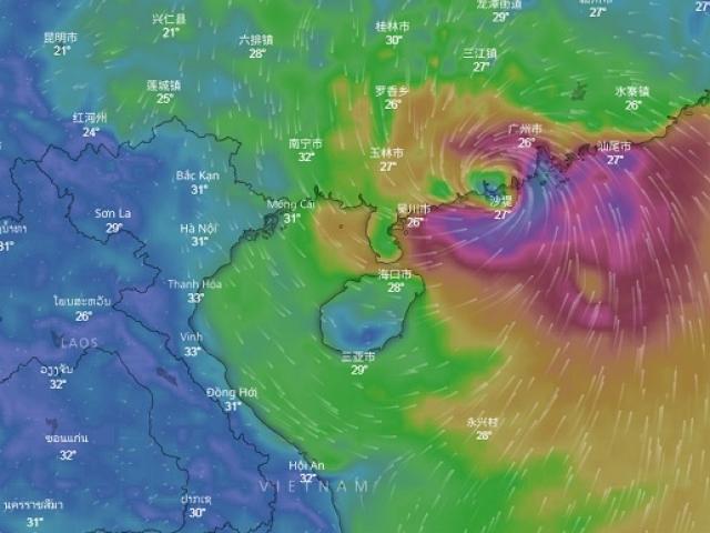 Bão MANGKHUT giật cấp 16, di chuyển thần tốc đổ bộ vào Trung Quốc