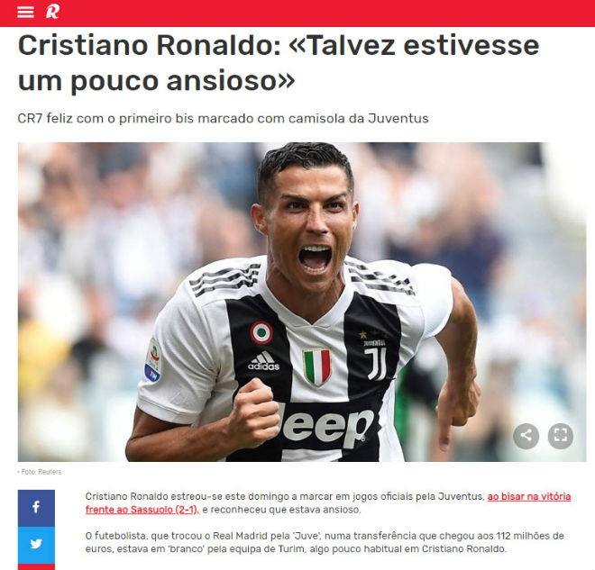 Ronaldo lập cú đúp &#34;giải khát&#34;: Báo chí ngợi ca Ronaldo còn lớn hơn cả Juventus - 3