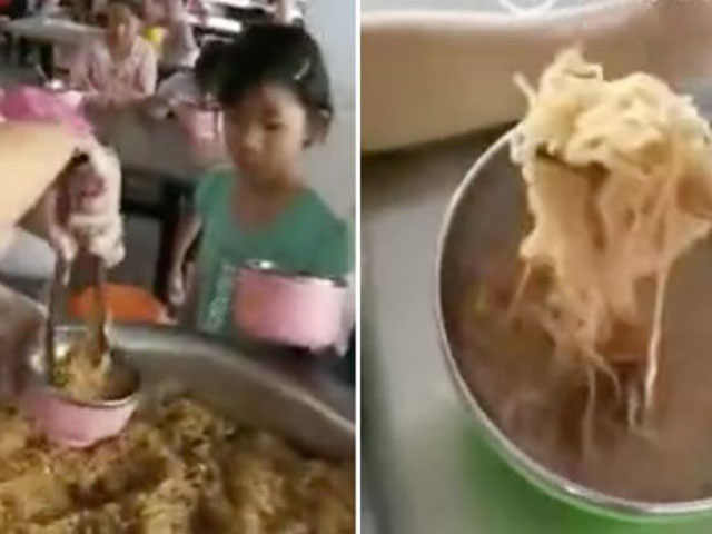 “Cô ơi, làm ơn cho cháu thêm một ít mì nữa”, câu nói nhói lòng của HS phải ăn trưa bằng nửa bát mì - 1
