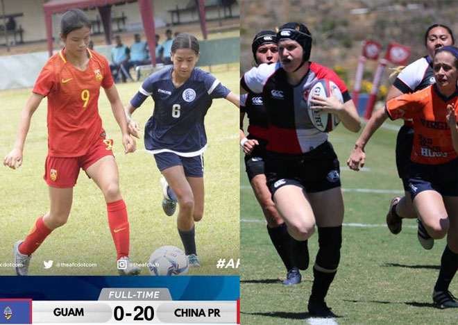 Biến bóng đá thành rugby: Trung Quốc 54 lần &#34;phá lưới&#34; đối thủ tan hoang - 1