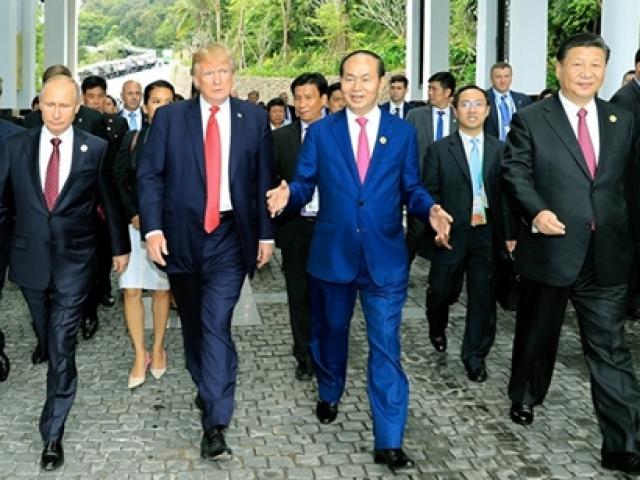 Một số hình ảnh Chủ tịch nước Trần Đại Quang và các nhà lãnh đạo thế giới