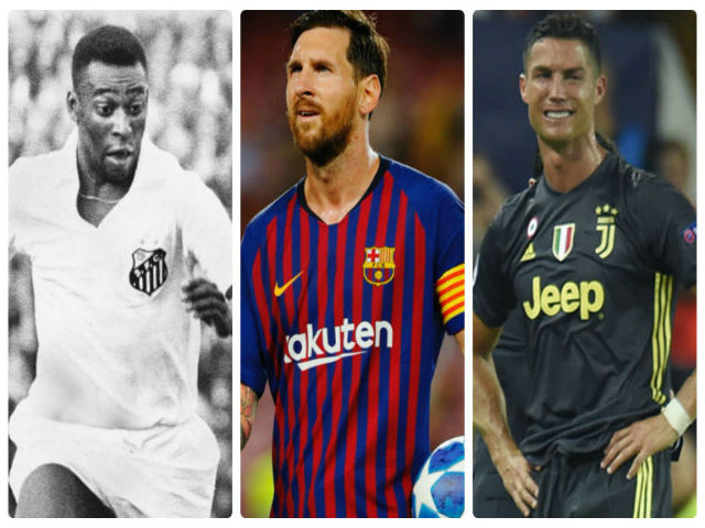 Ronaldo ”sa lầy” ở Juventus: Chạnh lòng nhìn Messi thách thức Vua Pele