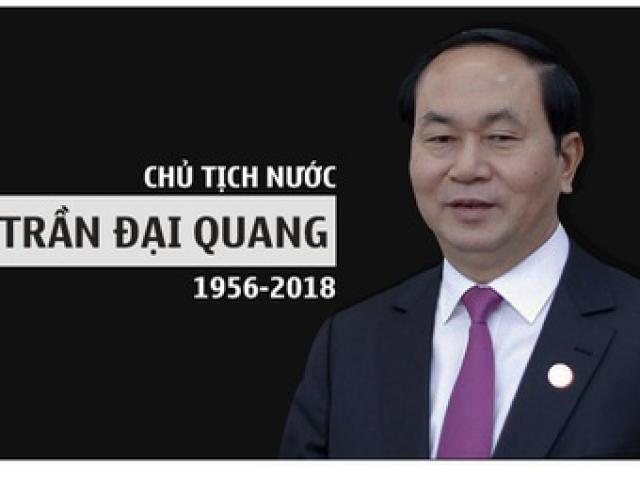 Quốc tang Chủ tịch nước Trần Đại Quang trong 2 ngày 26 và 27-9