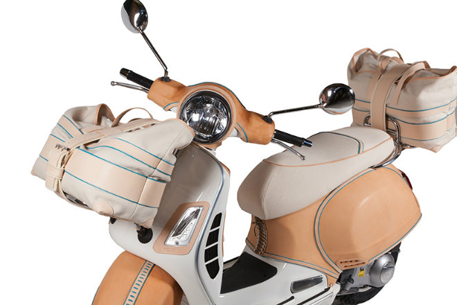 Ngắm xe ga Vespa bản bọc da đẹp “nao lòng người” - 5