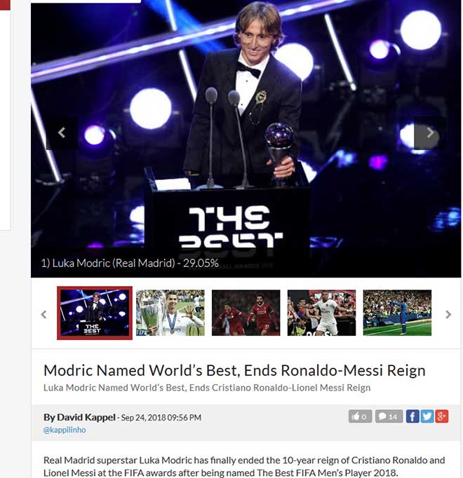 Modric đoạt FIFA The Best: &#34;Báo nhà&#34; Ronaldo ngợi ca, người Pháp lo lắng - 6