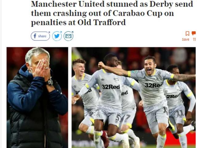MU - Mourinho thua đau đội hạng Nhất: Báo chí Anh sốc nặng