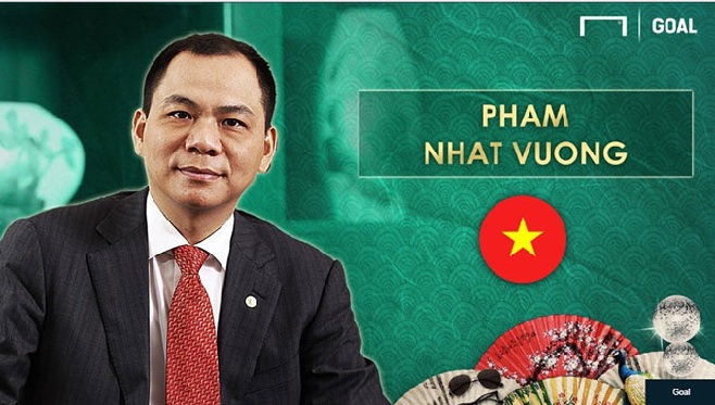 Tỷ phú Phạm Nhật Vượng lọt top doanh nhân bóng đá giàu nhất Châu Á - 1